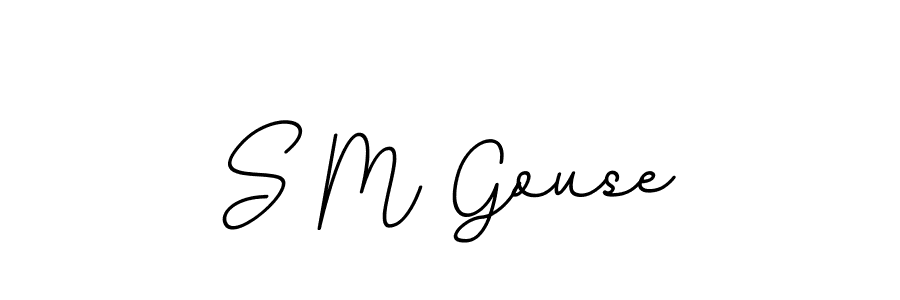 Use a signature maker to create a handwritten signature online. With this signature software, you can design (BallpointsItalic-DORy9) your own signature for name S M Gouse. S M Gouse signature style 11 images and pictures png