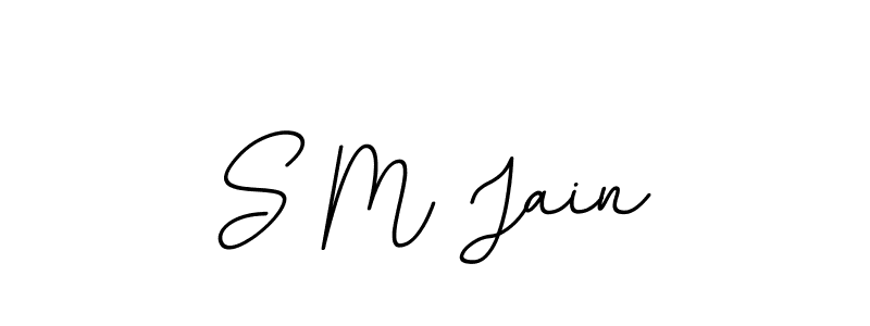 This is the best signature style for the S M Jain name. Also you like these signature font (BallpointsItalic-DORy9). Mix name signature. S M Jain signature style 11 images and pictures png