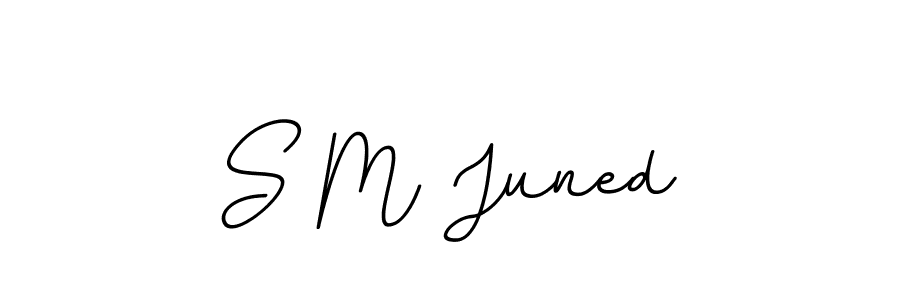 How to make S M Juned signature? BallpointsItalic-DORy9 is a professional autograph style. Create handwritten signature for S M Juned name. S M Juned signature style 11 images and pictures png