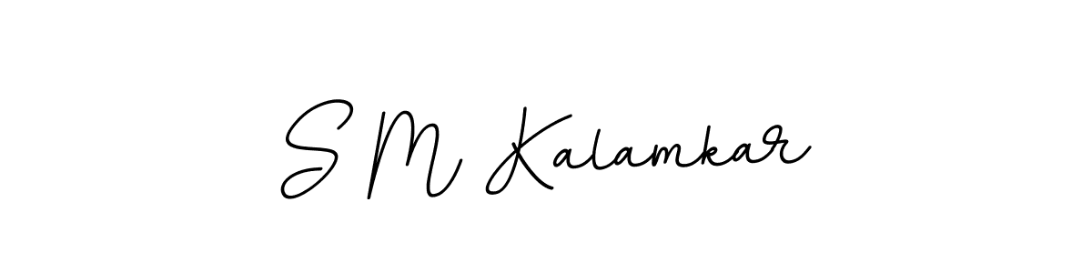 The best way (BallpointsItalic-DORy9) to make a short signature is to pick only two or three words in your name. The name S M Kalamkar include a total of six letters. For converting this name. S M Kalamkar signature style 11 images and pictures png