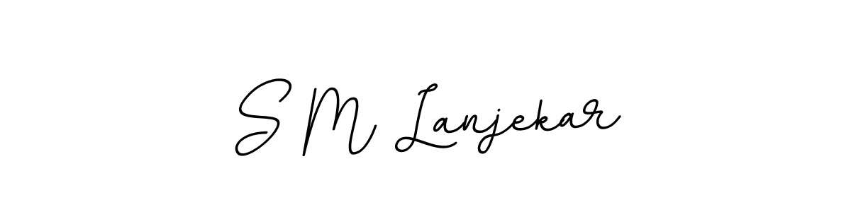 How to make S M Lanjekar signature? BallpointsItalic-DORy9 is a professional autograph style. Create handwritten signature for S M Lanjekar name. S M Lanjekar signature style 11 images and pictures png