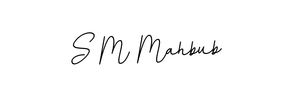 Create a beautiful signature design for name S M Mahbub. With this signature (BallpointsItalic-DORy9) fonts, you can make a handwritten signature for free. S M Mahbub signature style 11 images and pictures png