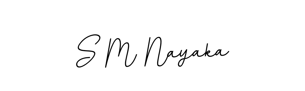 Use a signature maker to create a handwritten signature online. With this signature software, you can design (BallpointsItalic-DORy9) your own signature for name S M Nayaka. S M Nayaka signature style 11 images and pictures png