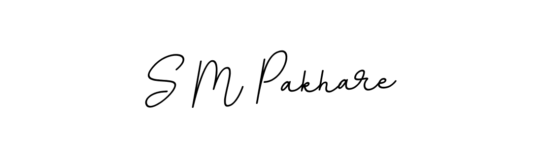 Design your own signature with our free online signature maker. With this signature software, you can create a handwritten (BallpointsItalic-DORy9) signature for name S M Pakhare. S M Pakhare signature style 11 images and pictures png