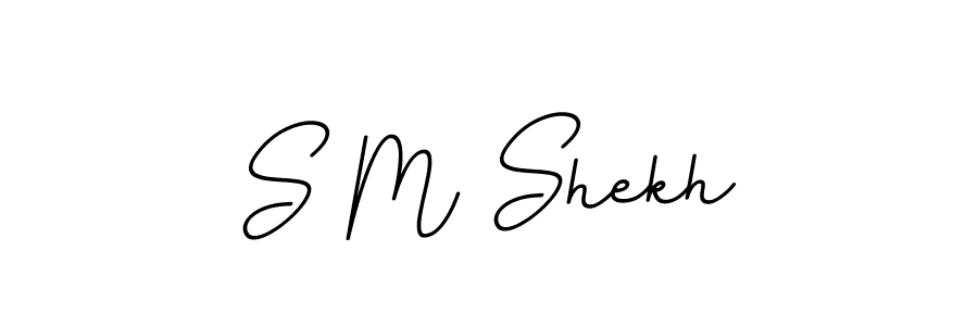 S M Shekh stylish signature style. Best Handwritten Sign (BallpointsItalic-DORy9) for my name. Handwritten Signature Collection Ideas for my name S M Shekh. S M Shekh signature style 11 images and pictures png