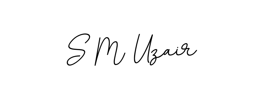 Make a beautiful signature design for name S M Uzair. With this signature (BallpointsItalic-DORy9) style, you can create a handwritten signature for free. S M Uzair signature style 11 images and pictures png