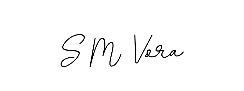 Create a beautiful signature design for name S M Vora. With this signature (BallpointsItalic-DORy9) fonts, you can make a handwritten signature for free. S M Vora signature style 11 images and pictures png