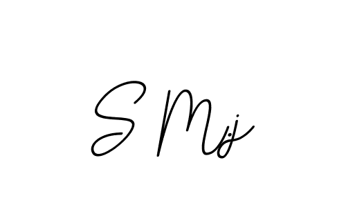 You should practise on your own different ways (BallpointsItalic-DORy9) to write your name (S M.j) in signature. don't let someone else do it for you. S M.j signature style 11 images and pictures png