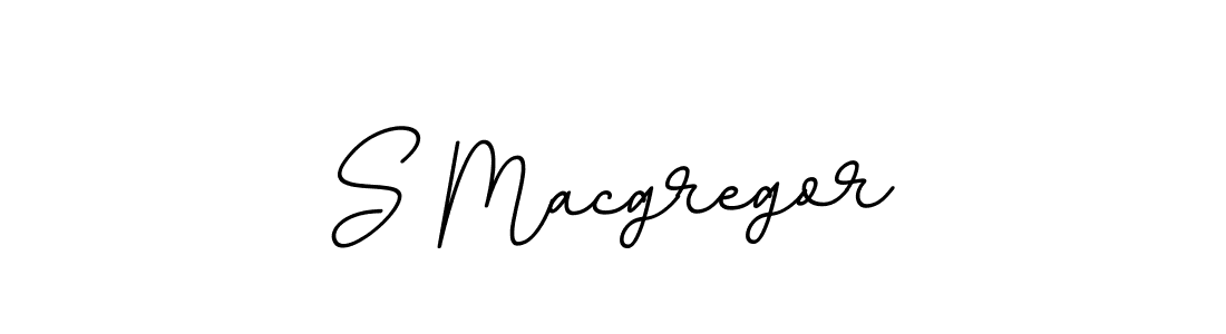 Create a beautiful signature design for name S Macgregor. With this signature (BallpointsItalic-DORy9) fonts, you can make a handwritten signature for free. S Macgregor signature style 11 images and pictures png