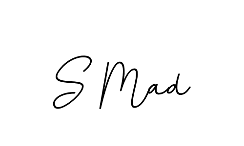The best way (BallpointsItalic-DORy9) to make a short signature is to pick only two or three words in your name. The name S Mad include a total of six letters. For converting this name. S Mad signature style 11 images and pictures png