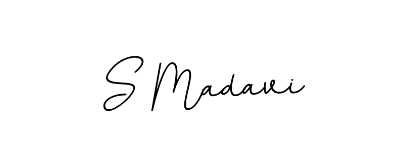 Make a beautiful signature design for name S Madavi. With this signature (BallpointsItalic-DORy9) style, you can create a handwritten signature for free. S Madavi signature style 11 images and pictures png