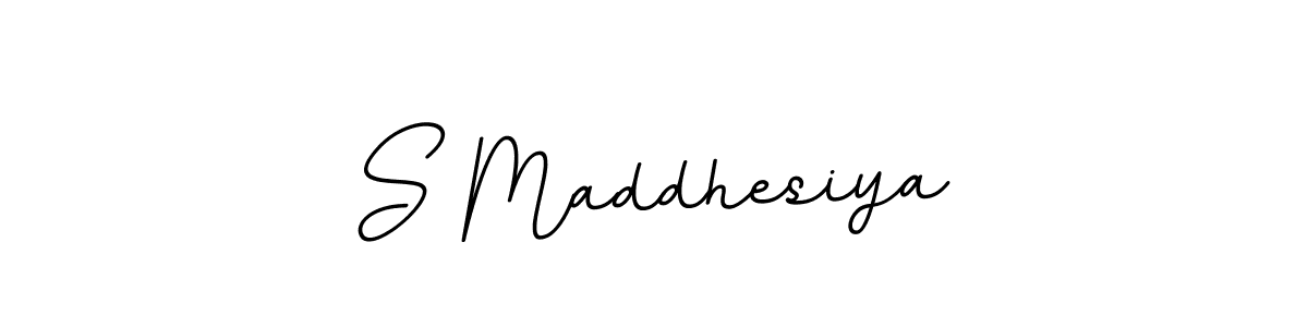 Make a beautiful signature design for name S Maddhesiya. With this signature (BallpointsItalic-DORy9) style, you can create a handwritten signature for free. S Maddhesiya signature style 11 images and pictures png