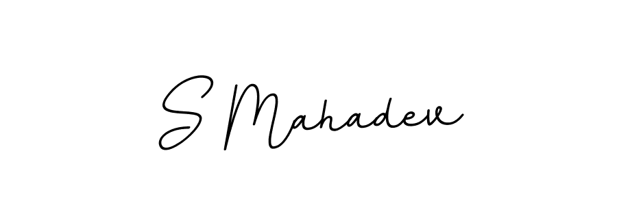Make a beautiful signature design for name S Mahadev. With this signature (BallpointsItalic-DORy9) style, you can create a handwritten signature for free. S Mahadev signature style 11 images and pictures png
