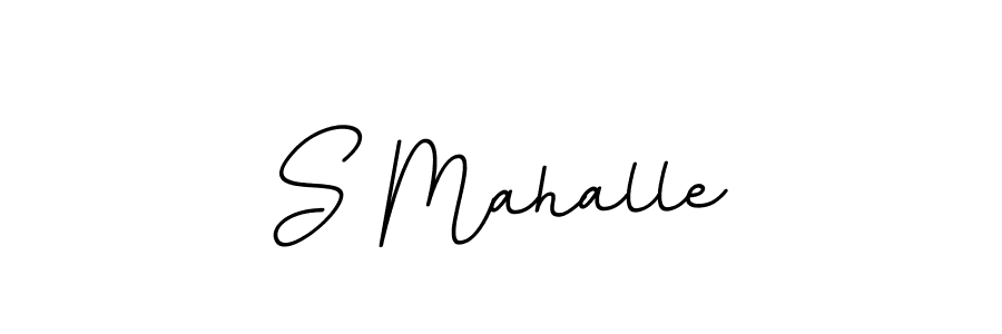 How to make S Mahalle name signature. Use BallpointsItalic-DORy9 style for creating short signs online. This is the latest handwritten sign. S Mahalle signature style 11 images and pictures png