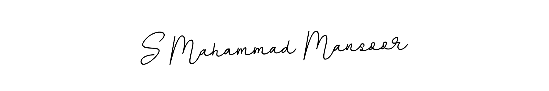 This is the best signature style for the S Mahammad Mansoor name. Also you like these signature font (BallpointsItalic-DORy9). Mix name signature. S Mahammad Mansoor signature style 11 images and pictures png