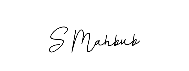 Use a signature maker to create a handwritten signature online. With this signature software, you can design (BallpointsItalic-DORy9) your own signature for name S Mahbub. S Mahbub signature style 11 images and pictures png