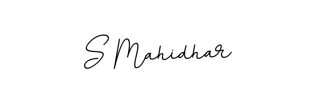 Create a beautiful signature design for name S Mahidhar. With this signature (BallpointsItalic-DORy9) fonts, you can make a handwritten signature for free. S Mahidhar signature style 11 images and pictures png