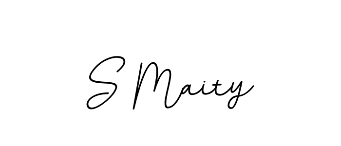 You should practise on your own different ways (BallpointsItalic-DORy9) to write your name (S Maity) in signature. don't let someone else do it for you. S Maity signature style 11 images and pictures png