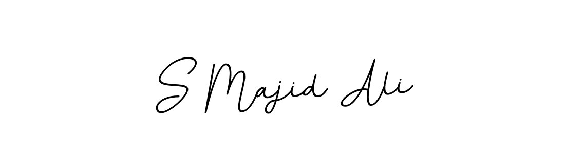 The best way (BallpointsItalic-DORy9) to make a short signature is to pick only two or three words in your name. The name S Majid Ali include a total of six letters. For converting this name. S Majid Ali signature style 11 images and pictures png
