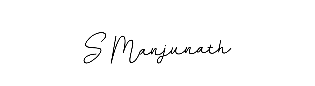 Design your own signature with our free online signature maker. With this signature software, you can create a handwritten (BallpointsItalic-DORy9) signature for name S Manjunath. S Manjunath signature style 11 images and pictures png