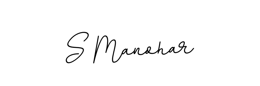 Use a signature maker to create a handwritten signature online. With this signature software, you can design (BallpointsItalic-DORy9) your own signature for name S Manohar. S Manohar signature style 11 images and pictures png