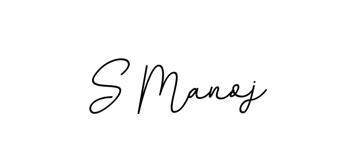 S Manoj stylish signature style. Best Handwritten Sign (BallpointsItalic-DORy9) for my name. Handwritten Signature Collection Ideas for my name S Manoj. S Manoj signature style 11 images and pictures png