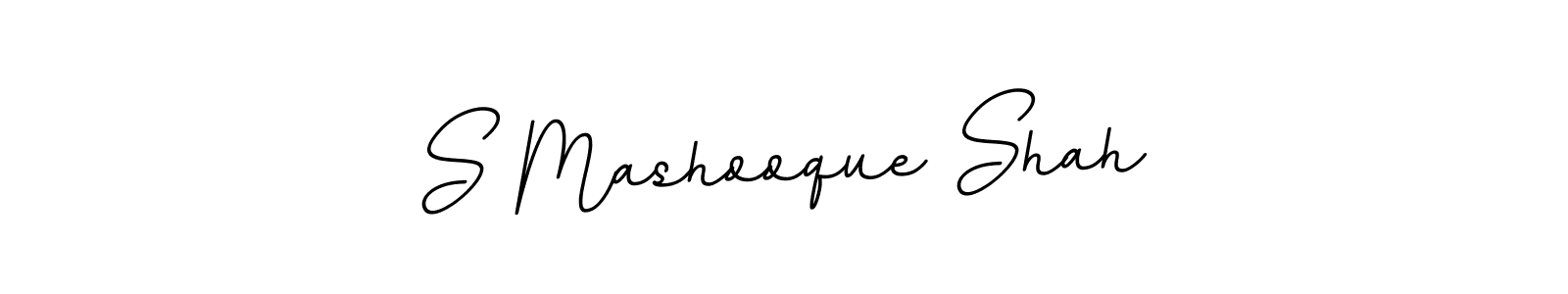 if you are searching for the best signature style for your name S Mashooque Shah. so please give up your signature search. here we have designed multiple signature styles  using BallpointsItalic-DORy9. S Mashooque Shah signature style 11 images and pictures png