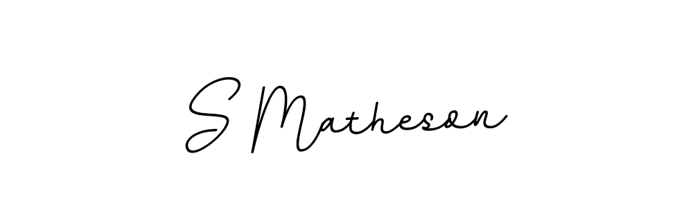 S Matheson stylish signature style. Best Handwritten Sign (BallpointsItalic-DORy9) for my name. Handwritten Signature Collection Ideas for my name S Matheson. S Matheson signature style 11 images and pictures png
