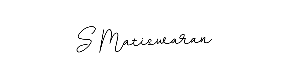 How to make S Matiswaran name signature. Use BallpointsItalic-DORy9 style for creating short signs online. This is the latest handwritten sign. S Matiswaran signature style 11 images and pictures png