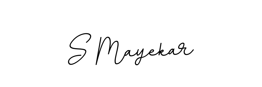 Create a beautiful signature design for name S Mayekar. With this signature (BallpointsItalic-DORy9) fonts, you can make a handwritten signature for free. S Mayekar signature style 11 images and pictures png