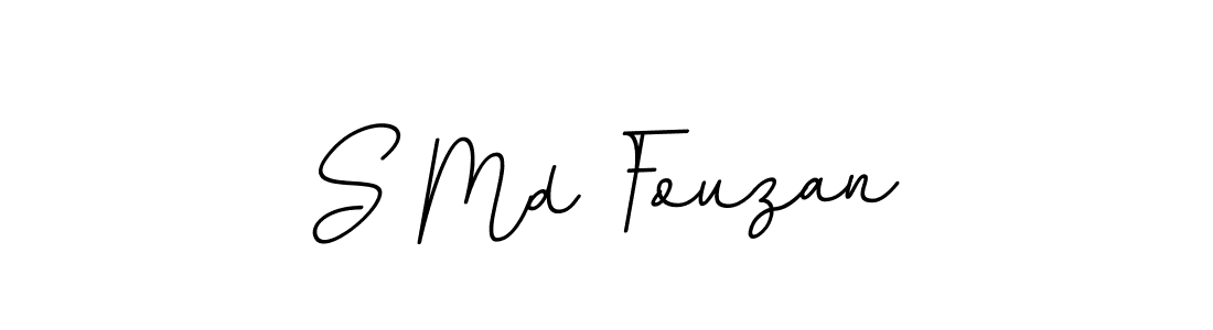 Use a signature maker to create a handwritten signature online. With this signature software, you can design (BallpointsItalic-DORy9) your own signature for name S Md Fouzan. S Md Fouzan signature style 11 images and pictures png