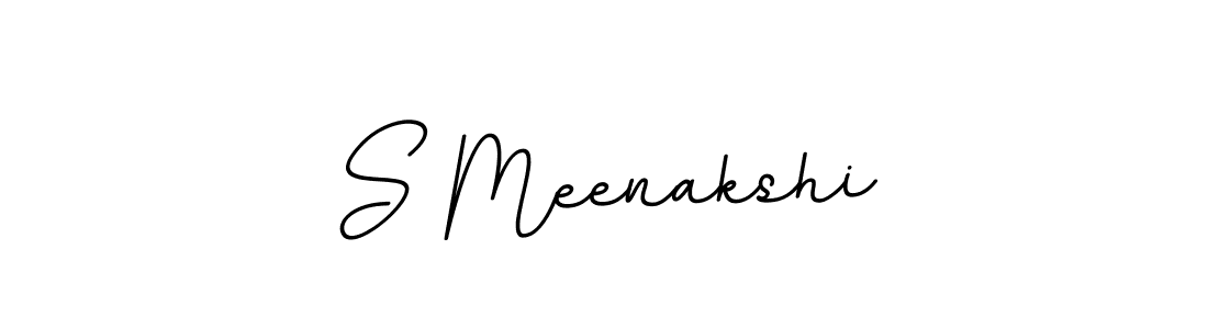 Make a beautiful signature design for name S Meenakshi. With this signature (BallpointsItalic-DORy9) style, you can create a handwritten signature for free. S Meenakshi signature style 11 images and pictures png