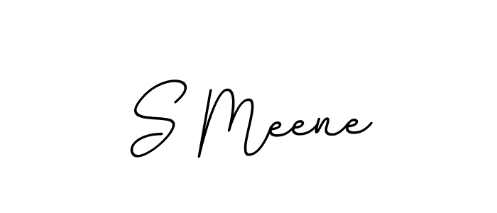 You should practise on your own different ways (BallpointsItalic-DORy9) to write your name (S Meene) in signature. don't let someone else do it for you. S Meene signature style 11 images and pictures png