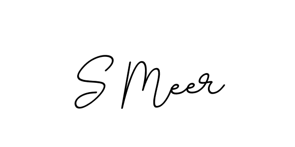 Create a beautiful signature design for name S Meer. With this signature (BallpointsItalic-DORy9) fonts, you can make a handwritten signature for free. S Meer signature style 11 images and pictures png