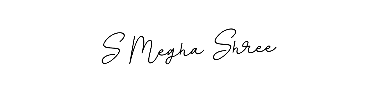 Design your own signature with our free online signature maker. With this signature software, you can create a handwritten (BallpointsItalic-DORy9) signature for name S Megha Shree. S Megha Shree signature style 11 images and pictures png