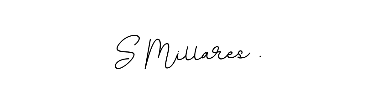 How to make S Millares . name signature. Use BallpointsItalic-DORy9 style for creating short signs online. This is the latest handwritten sign. S Millares . signature style 11 images and pictures png