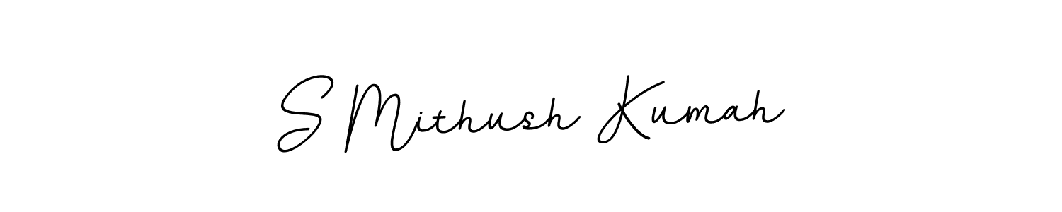 How to make S Mithush Kumah signature? BallpointsItalic-DORy9 is a professional autograph style. Create handwritten signature for S Mithush Kumah name. S Mithush Kumah signature style 11 images and pictures png