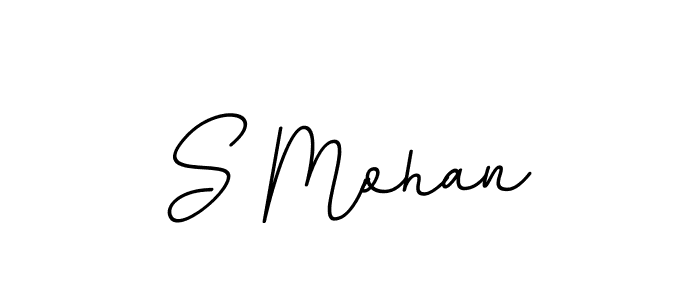 How to make S Mohan name signature. Use BallpointsItalic-DORy9 style for creating short signs online. This is the latest handwritten sign. S Mohan signature style 11 images and pictures png