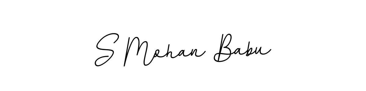 How to make S Mohan Babu name signature. Use BallpointsItalic-DORy9 style for creating short signs online. This is the latest handwritten sign. S Mohan Babu signature style 11 images and pictures png