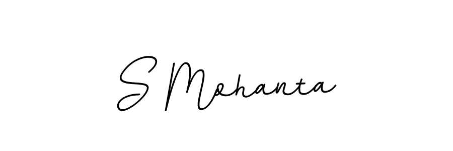 Create a beautiful signature design for name S Mohanta. With this signature (BallpointsItalic-DORy9) fonts, you can make a handwritten signature for free. S Mohanta signature style 11 images and pictures png