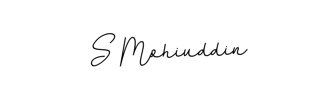 Make a beautiful signature design for name S Mohiuddin. With this signature (BallpointsItalic-DORy9) style, you can create a handwritten signature for free. S Mohiuddin signature style 11 images and pictures png
