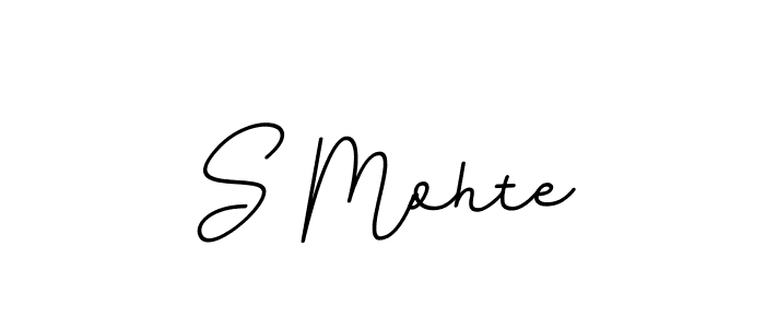 How to make S Mohte name signature. Use BallpointsItalic-DORy9 style for creating short signs online. This is the latest handwritten sign. S Mohte signature style 11 images and pictures png