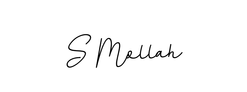 How to make S Mollah name signature. Use BallpointsItalic-DORy9 style for creating short signs online. This is the latest handwritten sign. S Mollah signature style 11 images and pictures png
