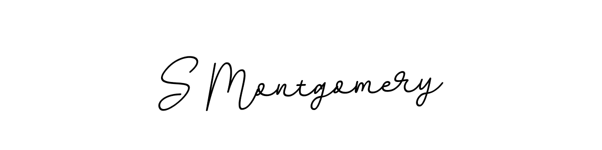 How to make S Montgomery name signature. Use BallpointsItalic-DORy9 style for creating short signs online. This is the latest handwritten sign. S Montgomery signature style 11 images and pictures png