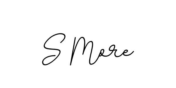 Make a beautiful signature design for name S More. With this signature (BallpointsItalic-DORy9) style, you can create a handwritten signature for free. S More signature style 11 images and pictures png