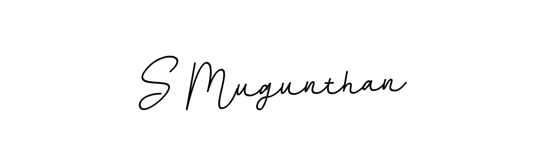 S Mugunthan stylish signature style. Best Handwritten Sign (BallpointsItalic-DORy9) for my name. Handwritten Signature Collection Ideas for my name S Mugunthan. S Mugunthan signature style 11 images and pictures png