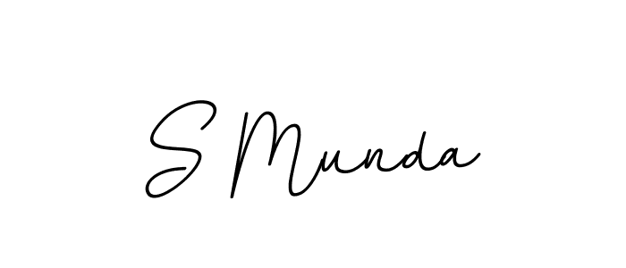 Use a signature maker to create a handwritten signature online. With this signature software, you can design (BallpointsItalic-DORy9) your own signature for name S Munda. S Munda signature style 11 images and pictures png