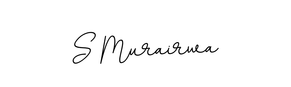 The best way (BallpointsItalic-DORy9) to make a short signature is to pick only two or three words in your name. The name S Murairwa include a total of six letters. For converting this name. S Murairwa signature style 11 images and pictures png