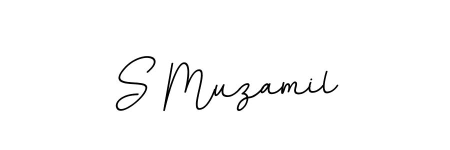 This is the best signature style for the S Muzamil name. Also you like these signature font (BallpointsItalic-DORy9). Mix name signature. S Muzamil signature style 11 images and pictures png