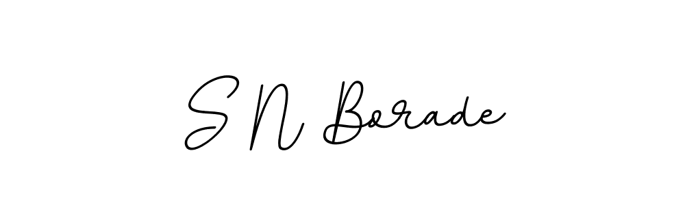 S N Borade stylish signature style. Best Handwritten Sign (BallpointsItalic-DORy9) for my name. Handwritten Signature Collection Ideas for my name S N Borade. S N Borade signature style 11 images and pictures png